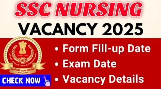 SSC Nursing Officers Recruitment 2025